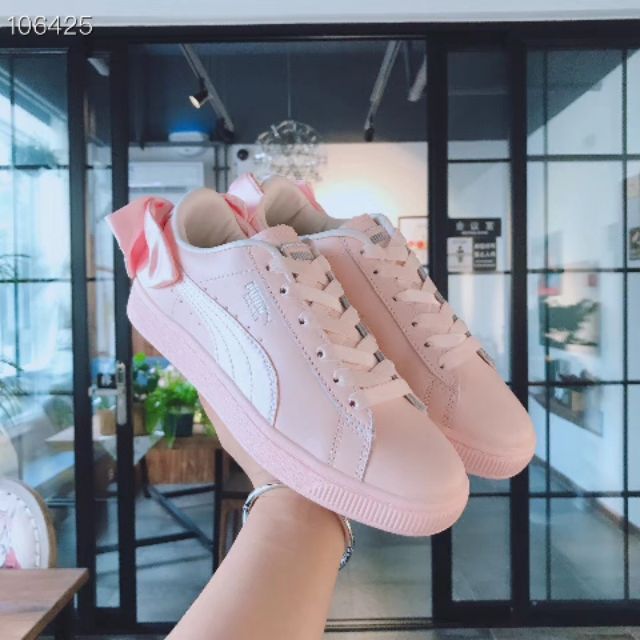 puma suede bow varsity