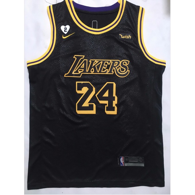 Camisa NBA Los Angeles Lakers Mamba Negra #24 KOBE BRYANT ...