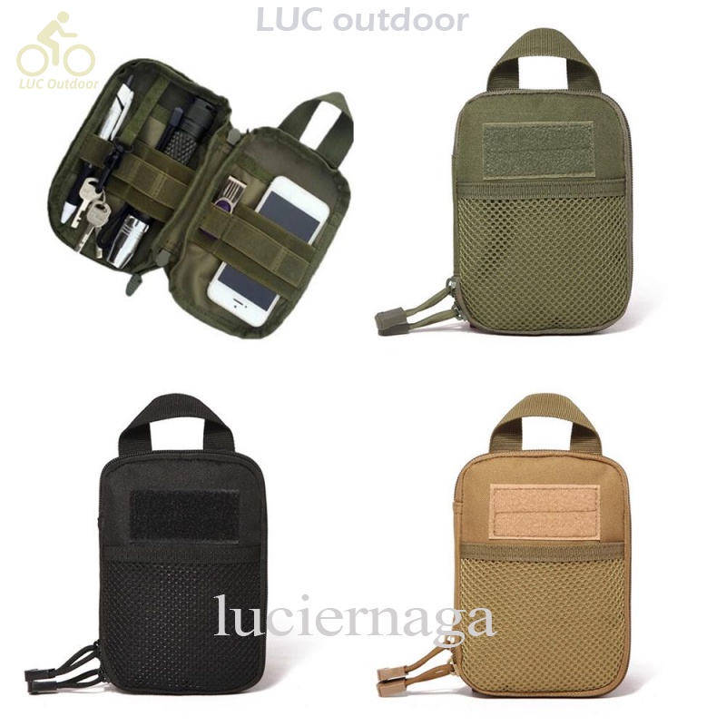 [LUC] 600D Nylon Bag Outdoor Molle Military Waist Fanny Pack Phone Pouch Belt Waist Bag EDC Gear Hunting Bag Gadget Purses