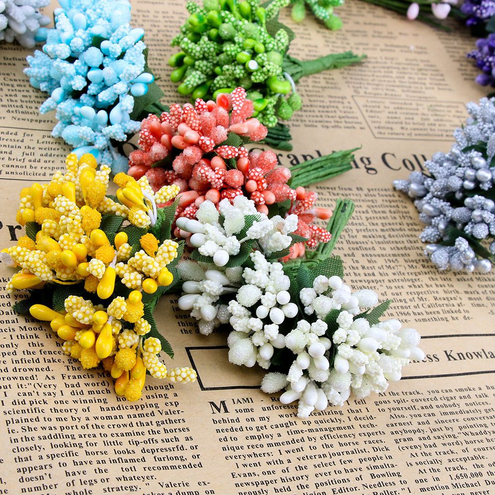 bag of artificial flowers