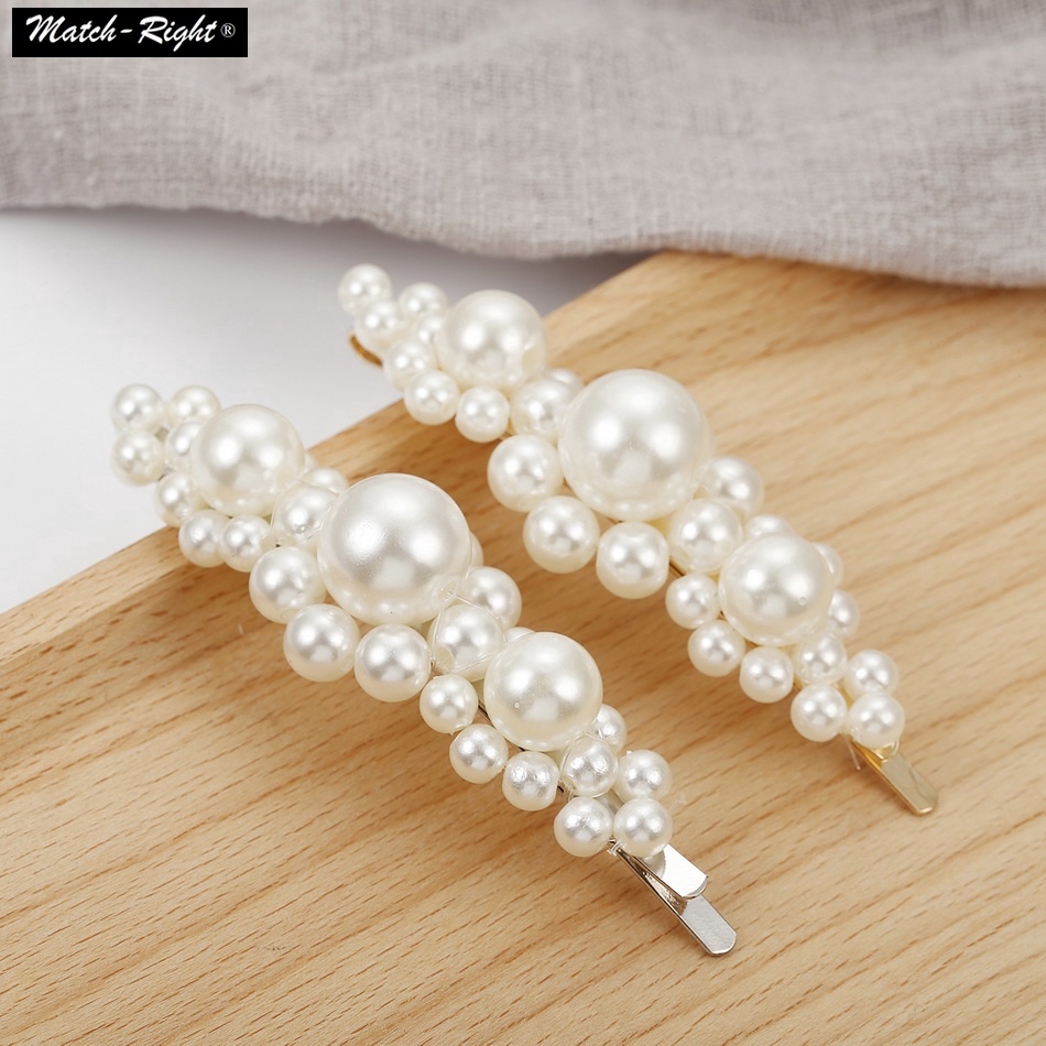 8 15 Fashion Hair Accessories Pearl Clips Retro Sweet Hair Clip