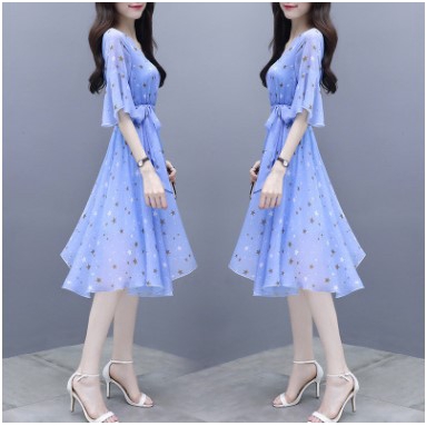 blue dress korean