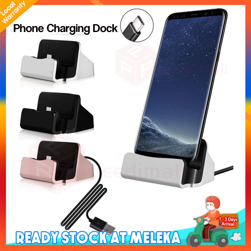 【Ready Stock】Phone Charging Stand Dock Cable Station USB Charging Dock Charger Holder Phone Charger Stand