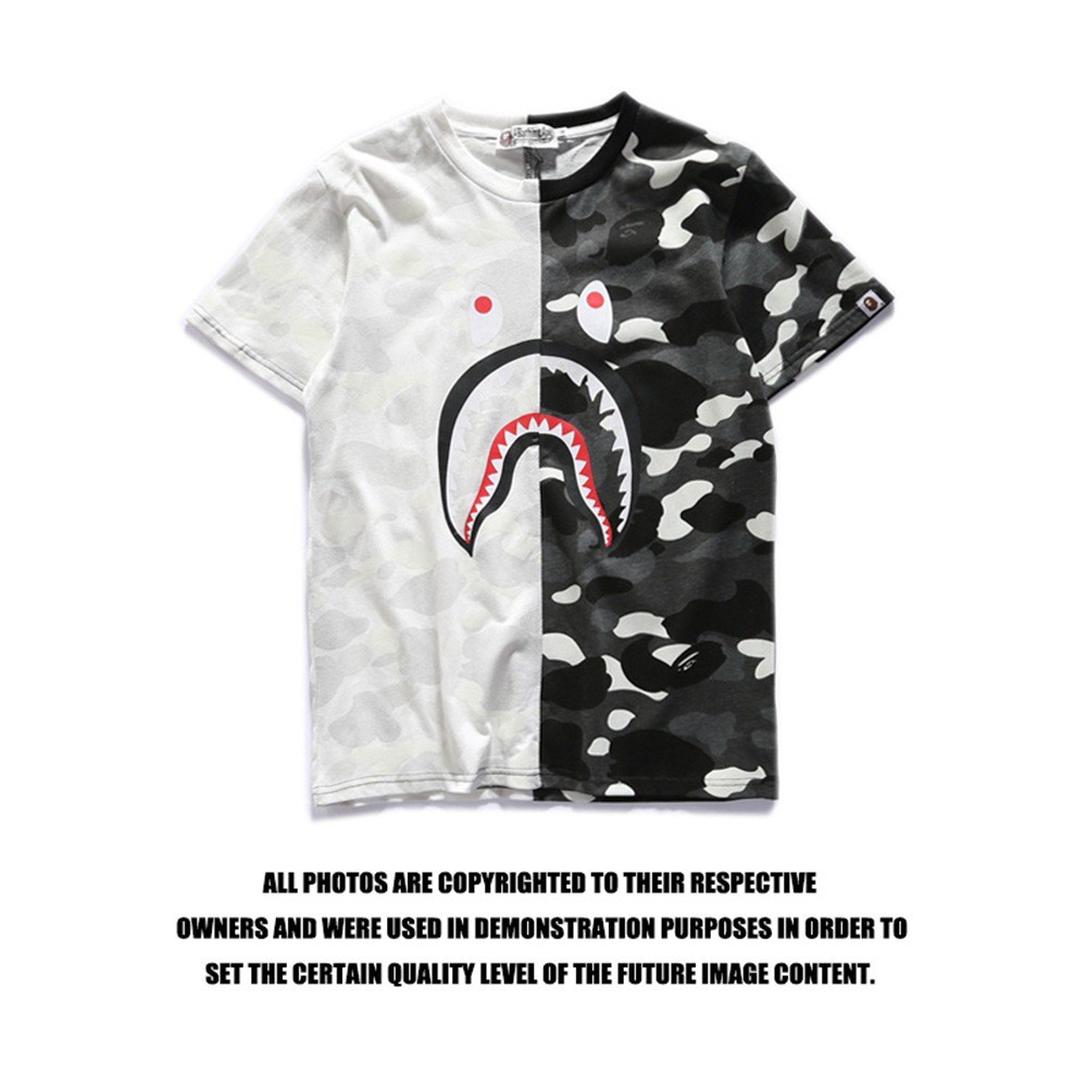 bape shark t shirt camo