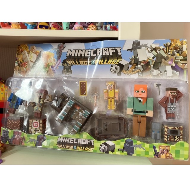 Minecraft Village Pillage Figures Ready Stock Shopee Malaysia