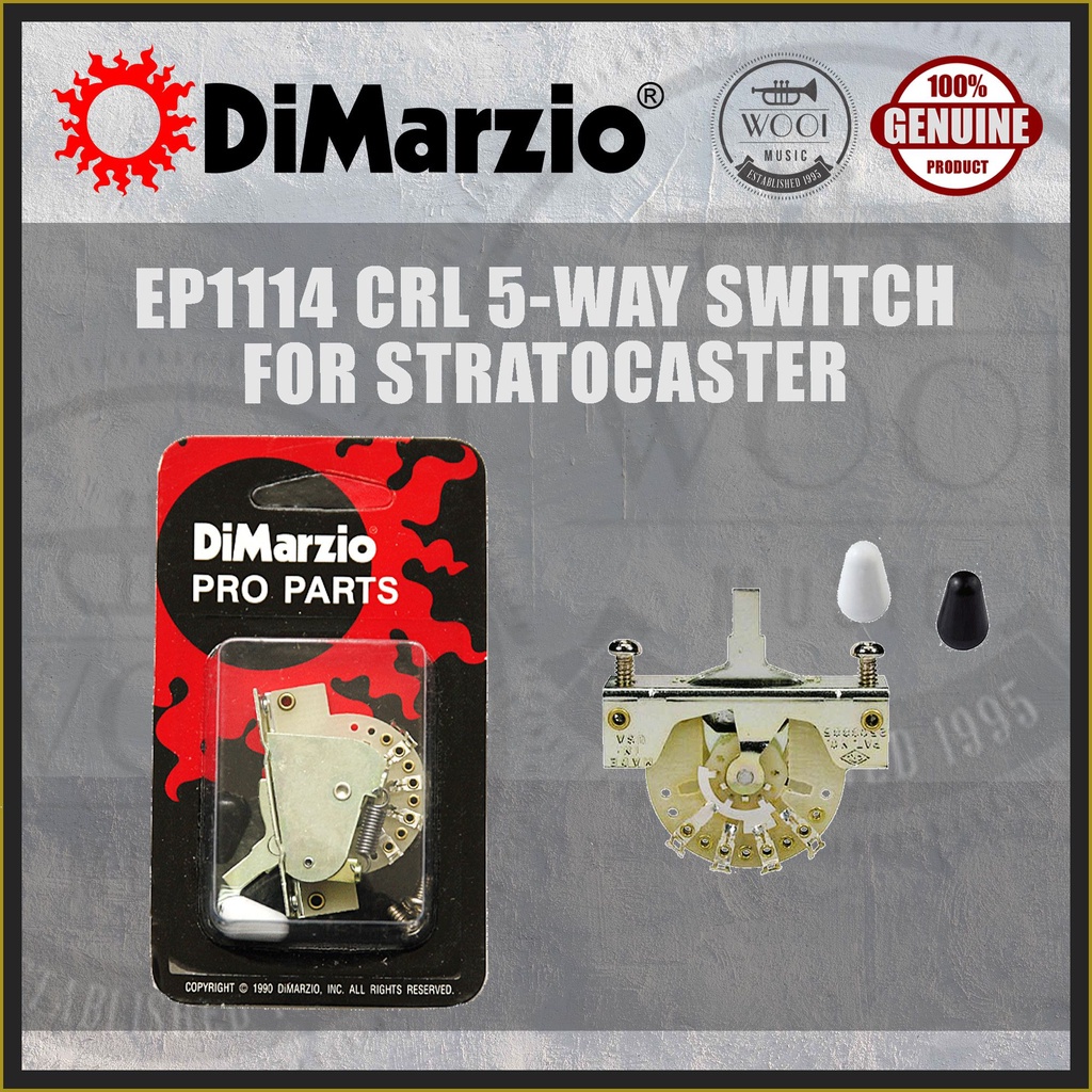 Interruttore A 5 Vie DiMarzio EP1104 Per Fender Stratocaster, Con Manopole, Nuovo
