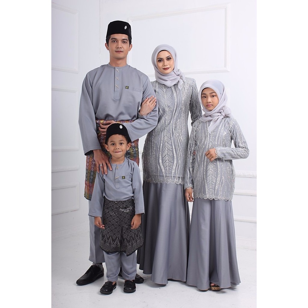  BAJU  MELAYU BAPA DAN ANAK  GREY Shopee Malaysia 