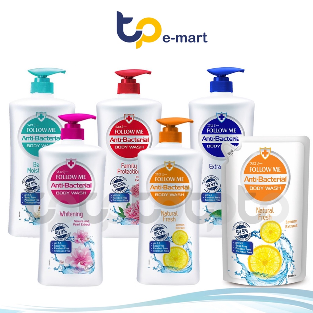 FOLLOW ME Anti Bacterial Body Wash 1000ml / Refill 900ml | Shopee Malaysia