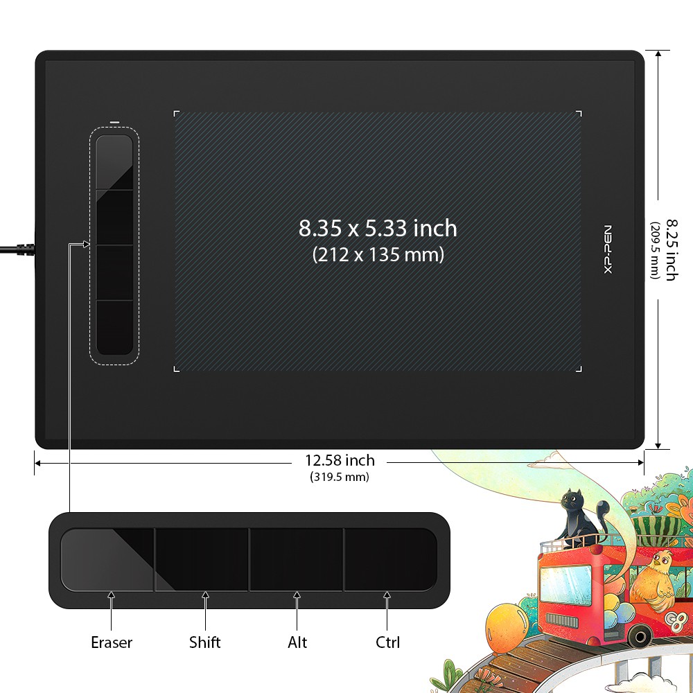 XP-Pen Star G960 Drawing Tablet | Shopee Malaysia