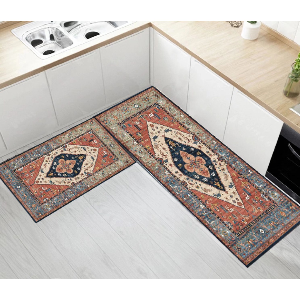 Classic 15x23'' Kitchen Bathroom Home Floor Rug Carpet Non-Slip Bath Door Mats 