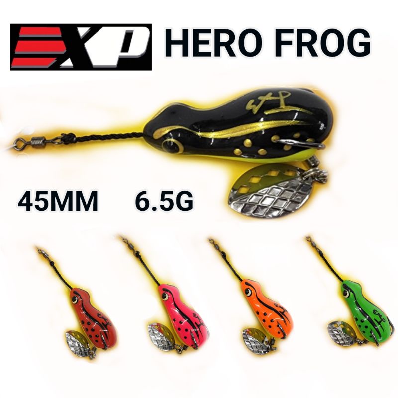 EXP HERO FROG 45MM 6.5G HARUAN FISHING SOFT FROG LURES FROG LURE