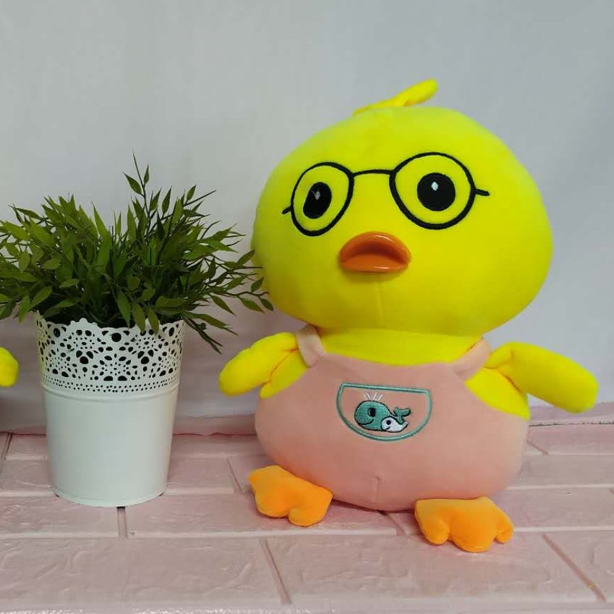 duck with glasses plush