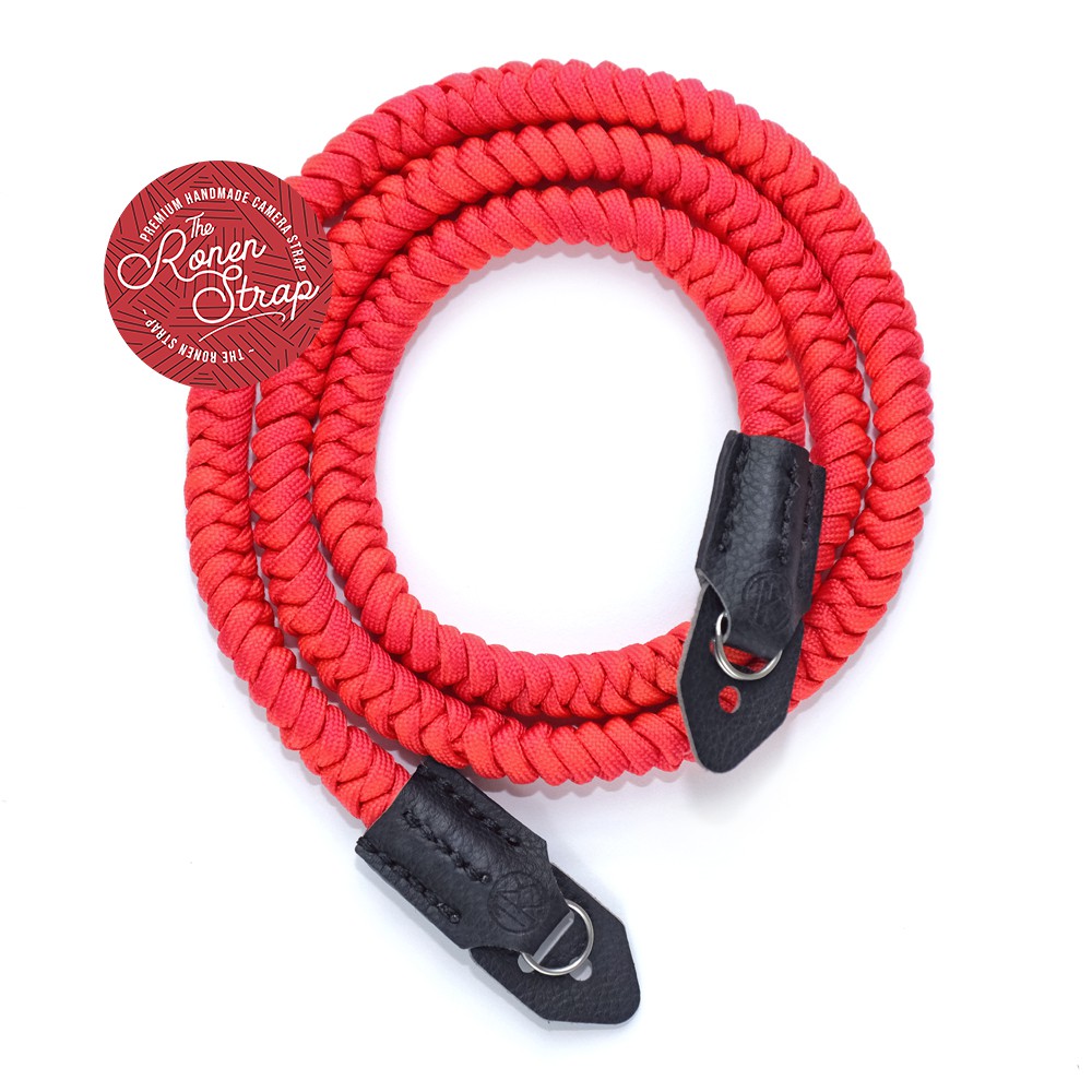 RED ULAR HANDMADE PARACORD NYLON CAMERA SHOULDER NECK STRAP - V2