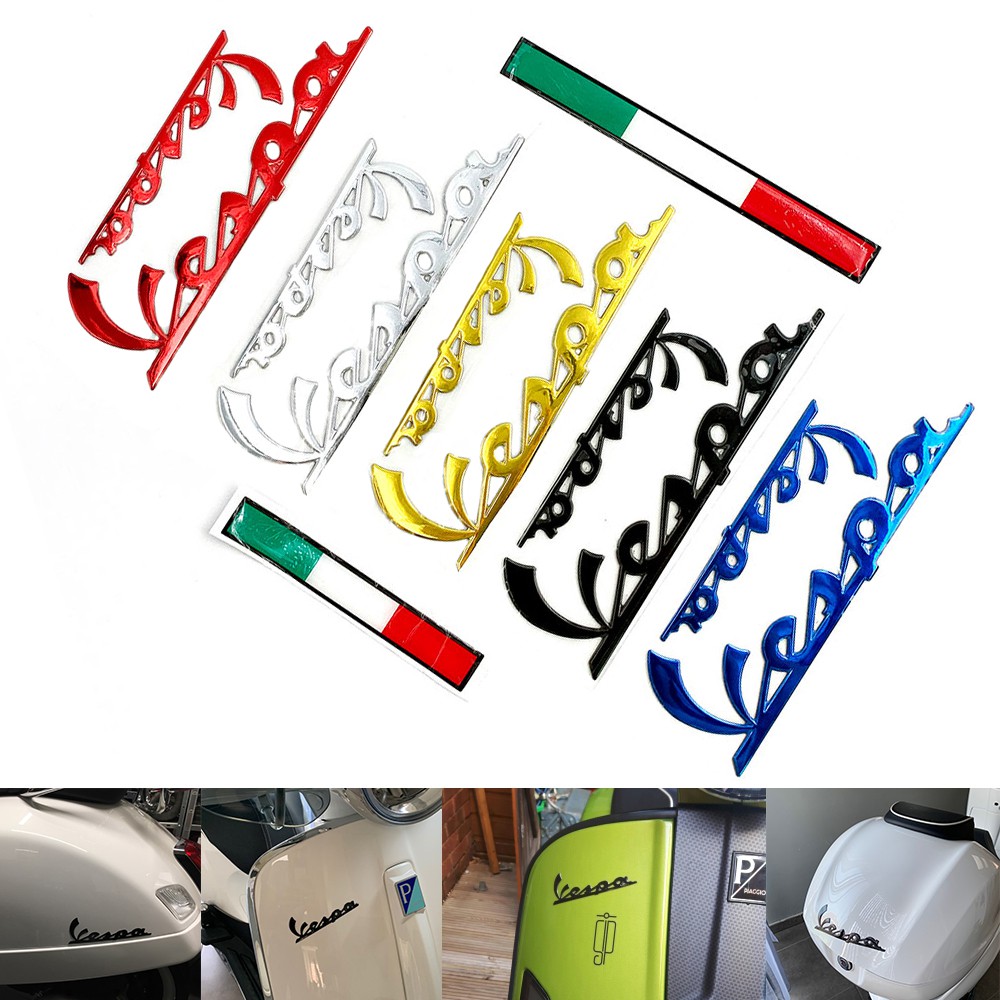 3D Badge Emblem Sticker Decal Kit for PIAGGIO Vespa GTS300 LX125 LX150