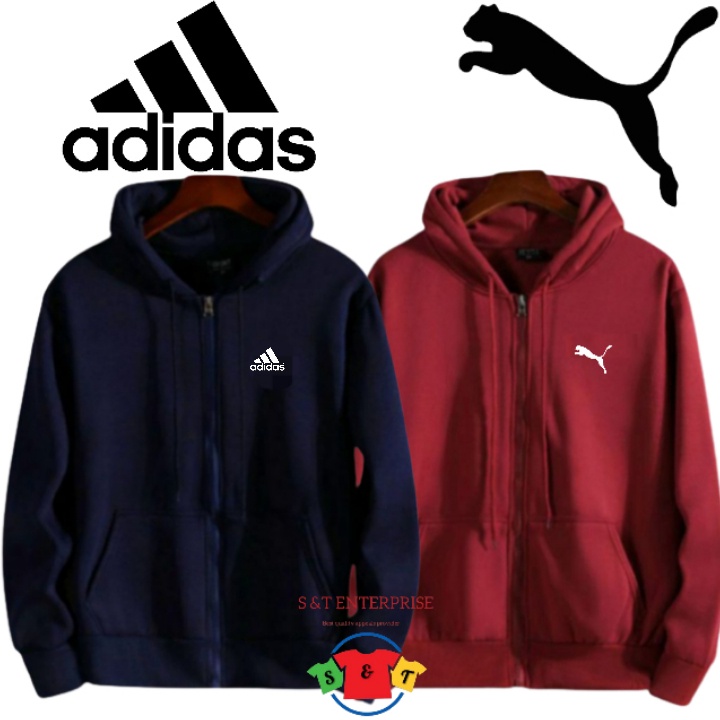 🔥READY STOCKS 🔥S&T HOODIE ZIPPER UNISEX Hoodies terry brash cotton