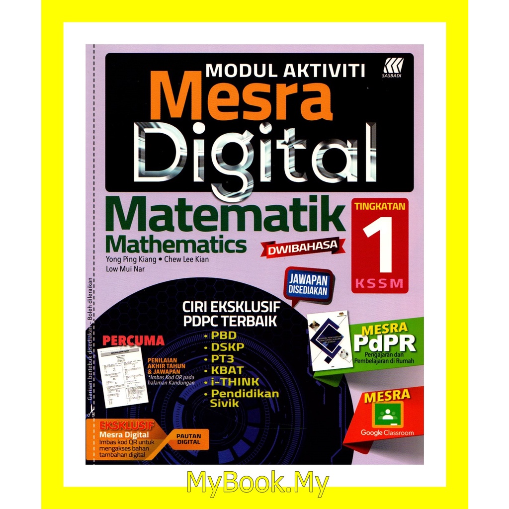 Myb Buku Latihan Modul Aktiviti Tingkatan 1 Matematik Sasbadi Shopee Malaysia