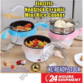 READY STOCK HERMAN  Lopol Electric NonStick Ceramic/Marble Frying Pan Rice Multi Mini Rice Cooker Periuk Nasi Elektrik