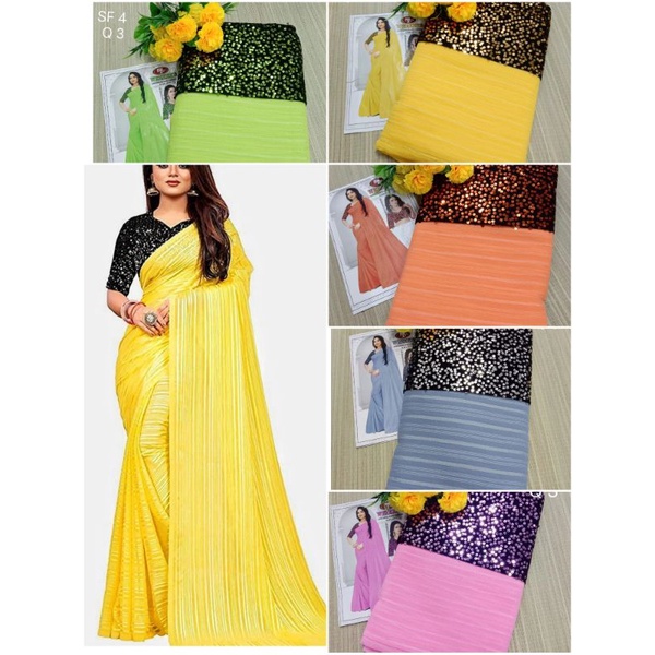 Saree Ready Stock / Party Wear Saree / Sequence Blouse Saree / Boutique Collection Saree / India Fashion Saree / Sari