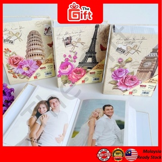 The Gift Photo Album 4R 100 Sheets Gambar Kahwin Family Album Duit Penghantaran Buku Mas Film Memories Photo Album
