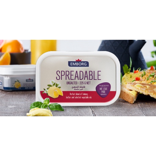 EMBORG Spreadable Unsalted 225g Shopee Malaysia