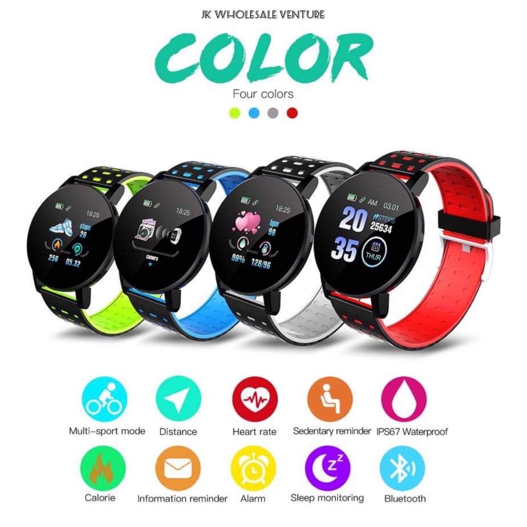 *FREE GIFT*Smart Watch Jam Tangan Wanita Lelaki Sport Watch Fitness Tracker Men Watch Women Watch