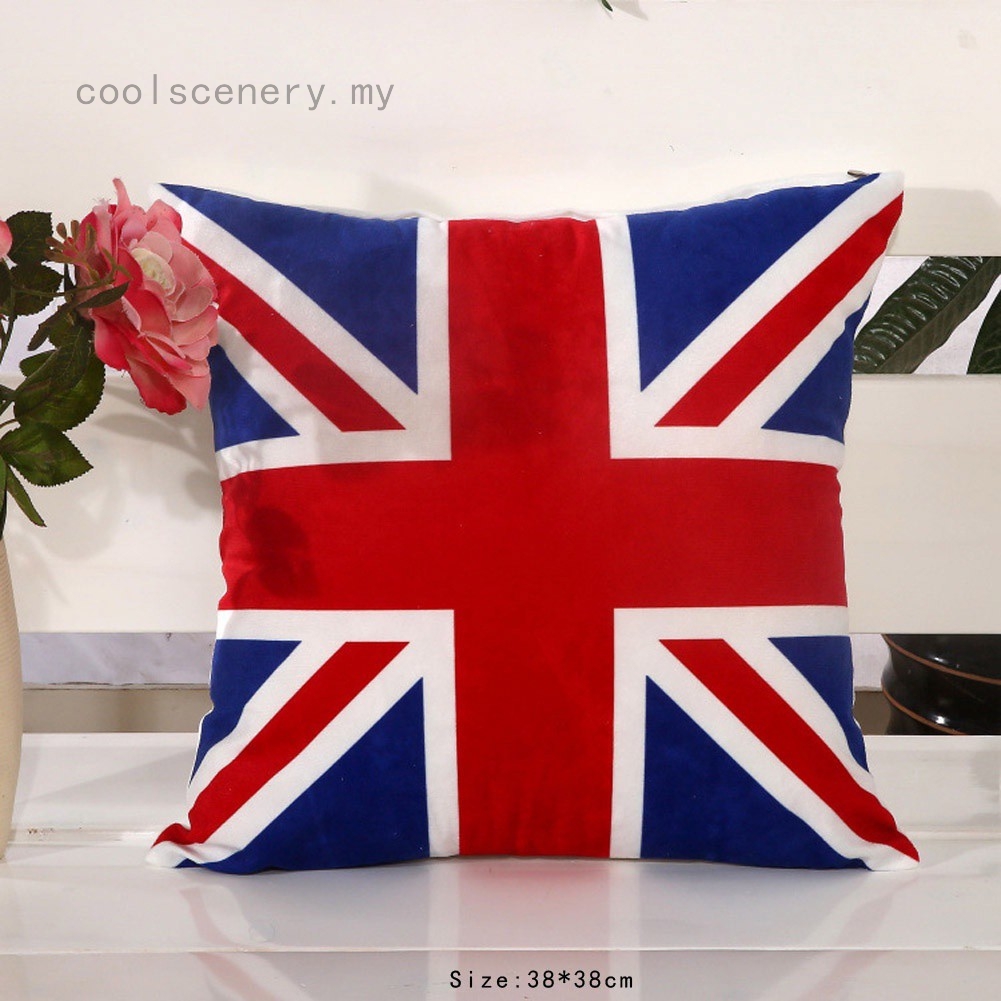 Uk British Flag Linen Pillow Case Throw Pillow Case Cushion Cover