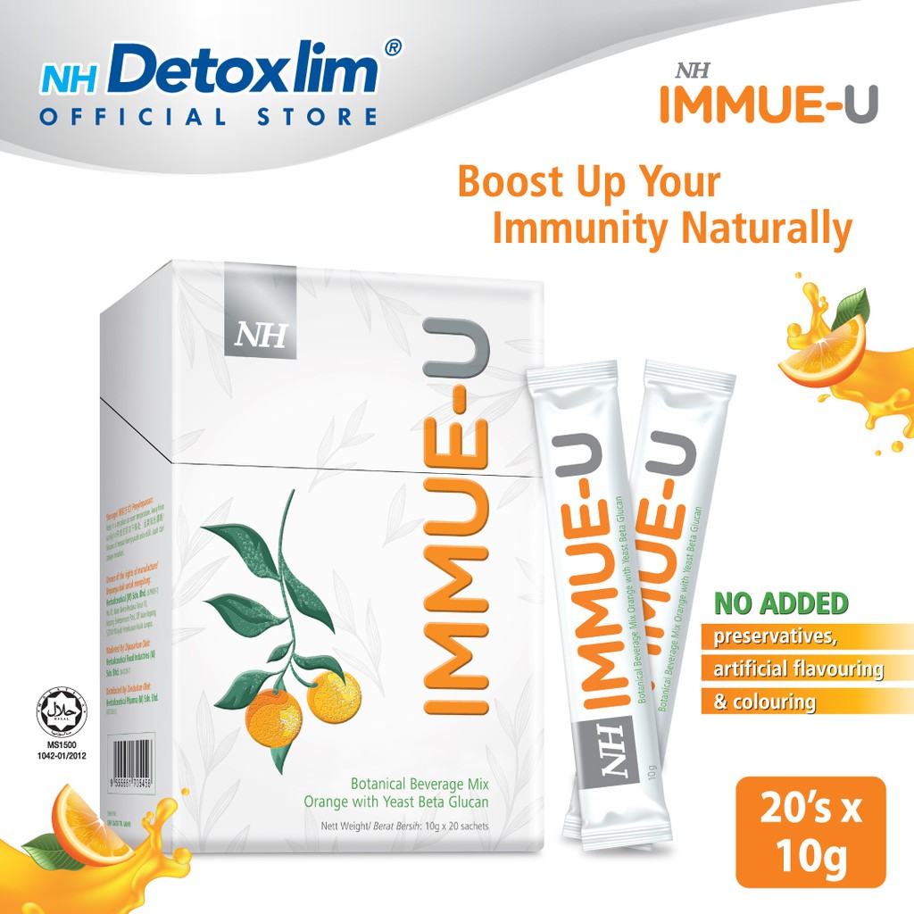 NH IMMUEU Botanical Beverage Mix Orange With Yeast Beta Glucan Immune