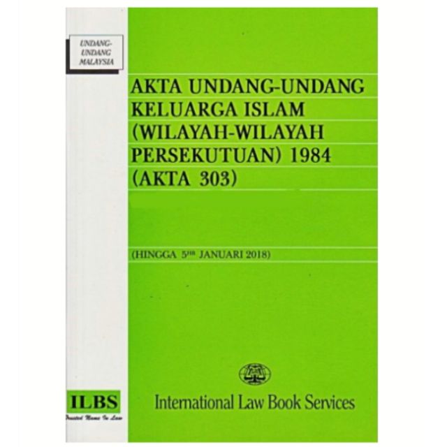 Akta Undang Undang Keluarga Islam Wilayah Wilayah Persekutuan 1984 Akta 303 Shopee Malaysia