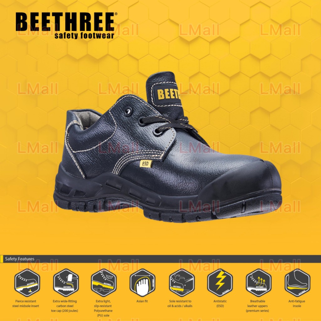 SEMENYIH Beethree Man Safety Shoes Safety boots Kasut Keselamatan Heavy