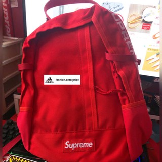 supreme ss18 backpack red