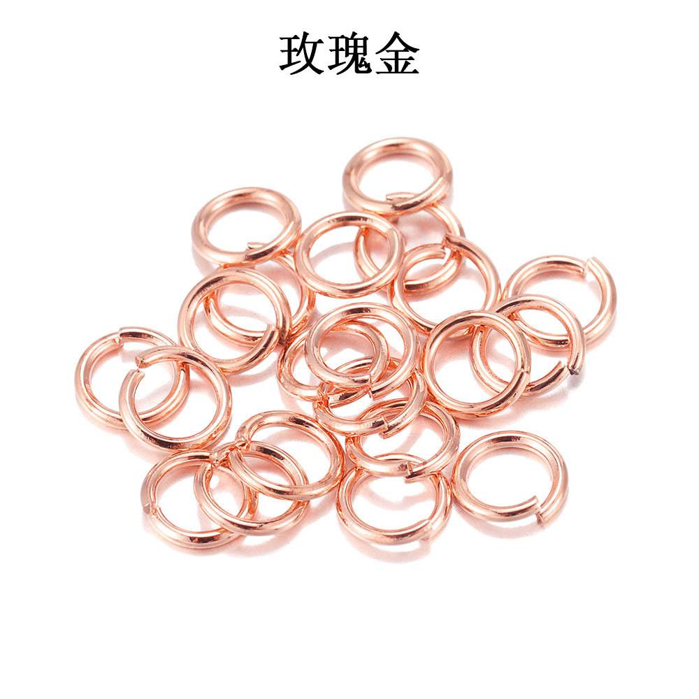 shopee: 50-300pcs/lot 3 -20 mm Gold Jump Rings Split Rings Connectors For Diy Jewelry Finding Making Accessories Wholesale Supplies (0:0:Color:Rose Gold;1:0:model:3mm/200pcs)