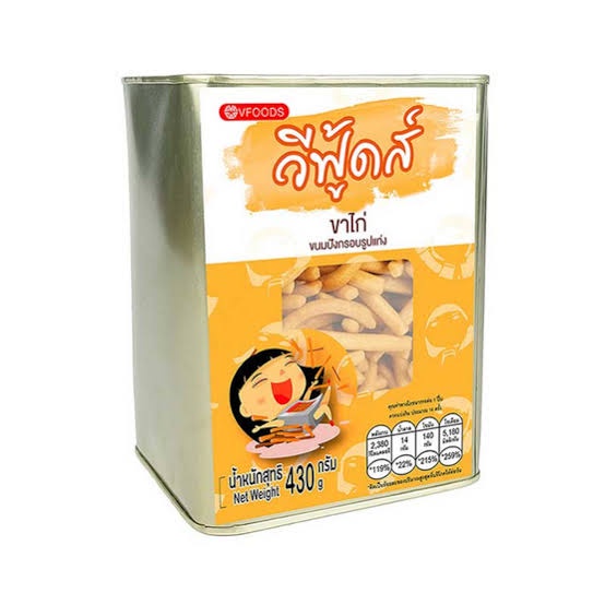 ขาไก่ ขนมปังกรอบรูปแท่ง ตราวีฟู้ดส์ Tasty Sticks Biscuits 430g | Shopee ...