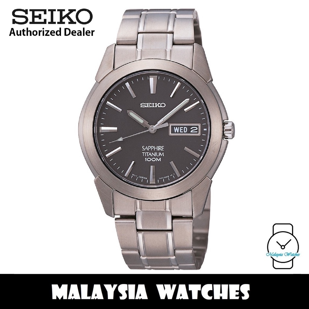 Seiko SGG731P1 Quartz Analog Black Dial Sapphire Crystal Glass Titanium  Case & Strap Men's Watch | Shopee Malaysia