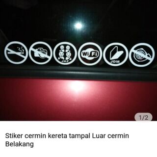 Stiker gambar kereta proton Waja reflect cutting sticker  Shopee 