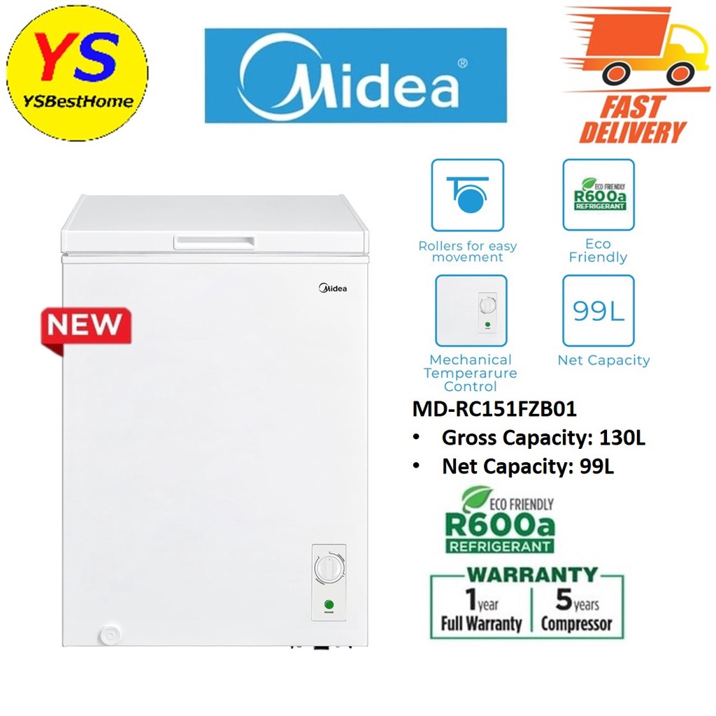 Midea Chest Freezer MDRC151FZB01 / WD130WA Refrigerator / Fridge