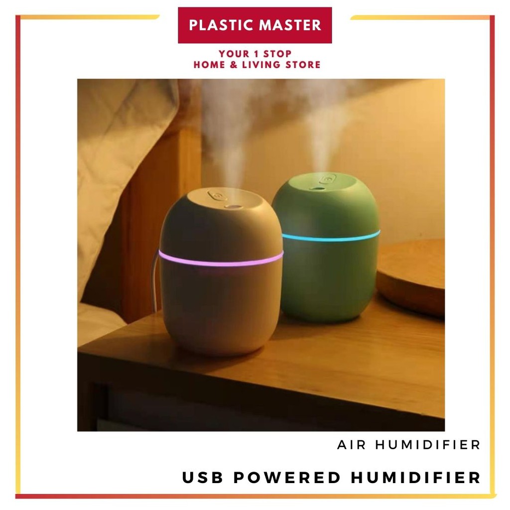 USB Powered Humidifier Air Diffuser Mini Cute Humidifier with LED Ready Stock Malaysia