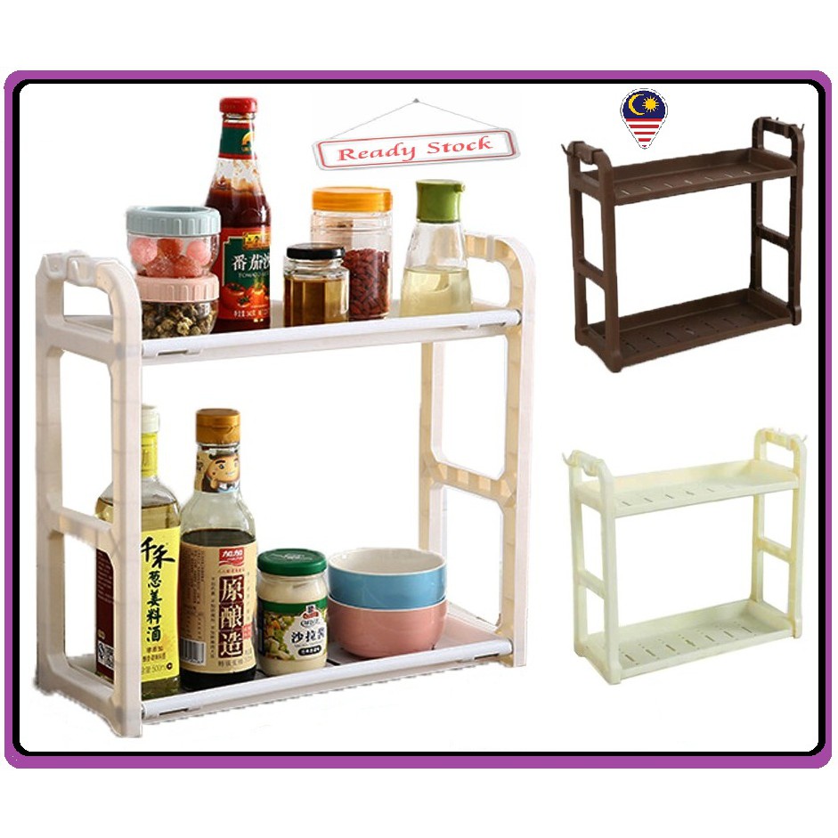 Ready Stock Kitchen Organizer Rack Rak Barang Dapur Rak Dapur Rak Letak Sos Rak Perkakas Dapur Rack Kitchen