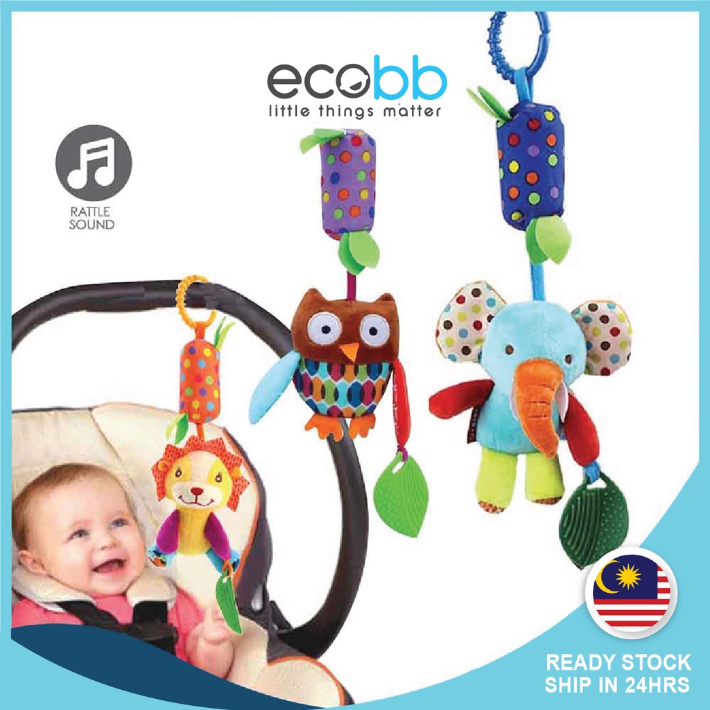 Baby Rattle Toys Stroller Hanging Plush Toys Early Education Toys Teether Animal Rattles Toys Mainan Baby