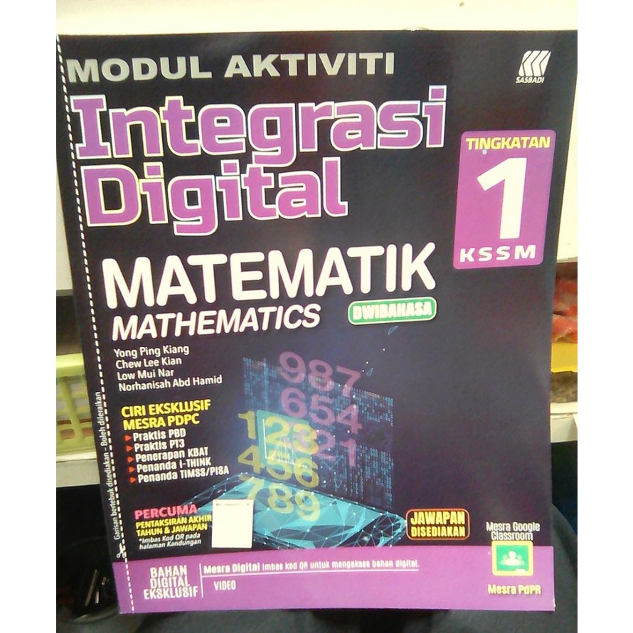 SASBADI MODUL AKTIVITI INTEGRASI DIGITAL MATEMATIK DWIBAHASA TINGKATAN