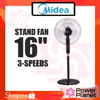 Midea 16 Stand Fan Mf 16fs18c Bk Or Wt White Black Mf16fs18c Or 16 Stand Fan Mf 16fs10n Black Mf 16fs10ns Shopee Malaysia