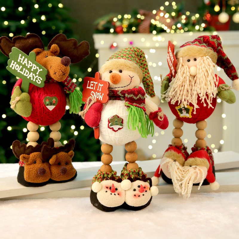 Christmas Decorations Desktop Scene Layout Ornaments Old Man