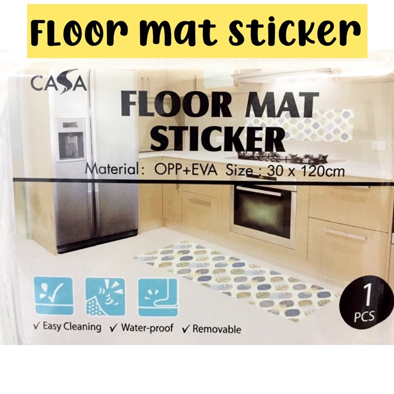 Floor Mat Sticker / Pelekat Alas Lantai Waterproof Easy Cleaning