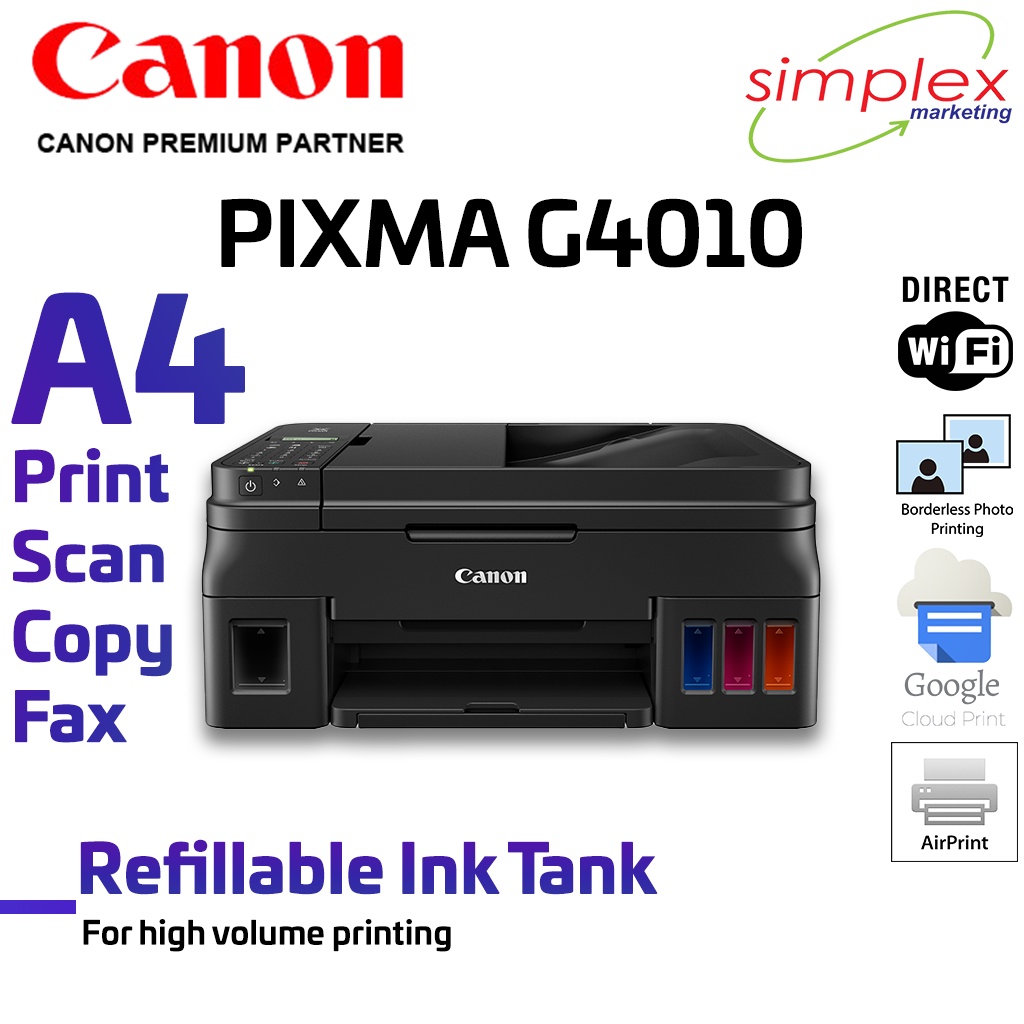 Canon Pixma G4010 Ink Efficient G Series Printer Pre Order Shopee Malaysia 7813