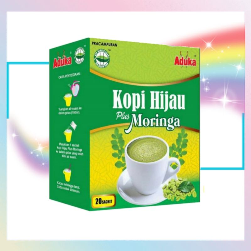 Kopi Hijau Moringa (1kotak / 20 sachet) Green Coffee Moringa Shopee