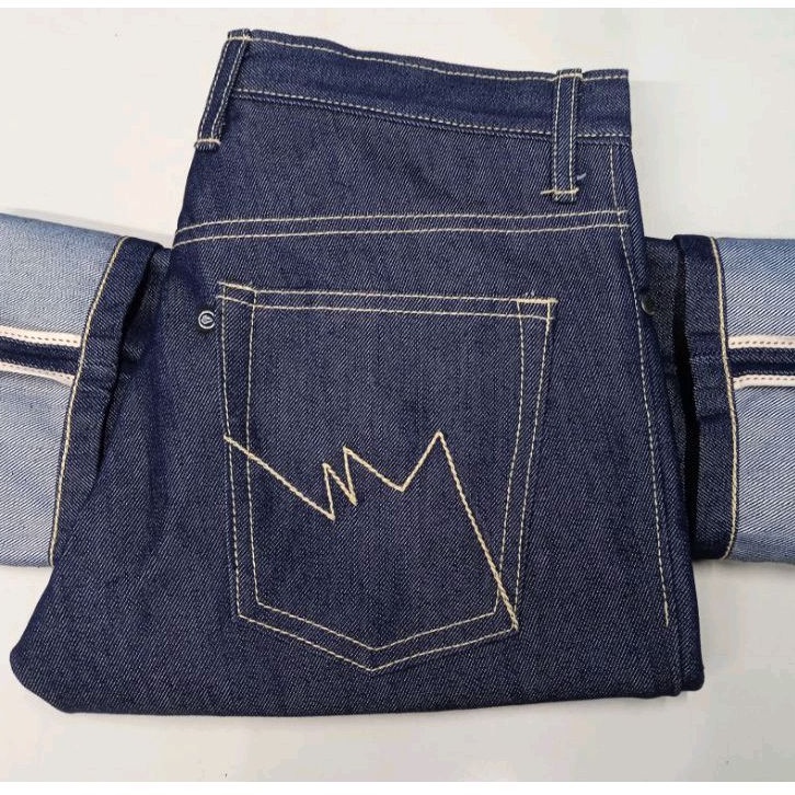Custom Trousers selvedge denim jeans blue indigo 14 oz sanpored Men ...