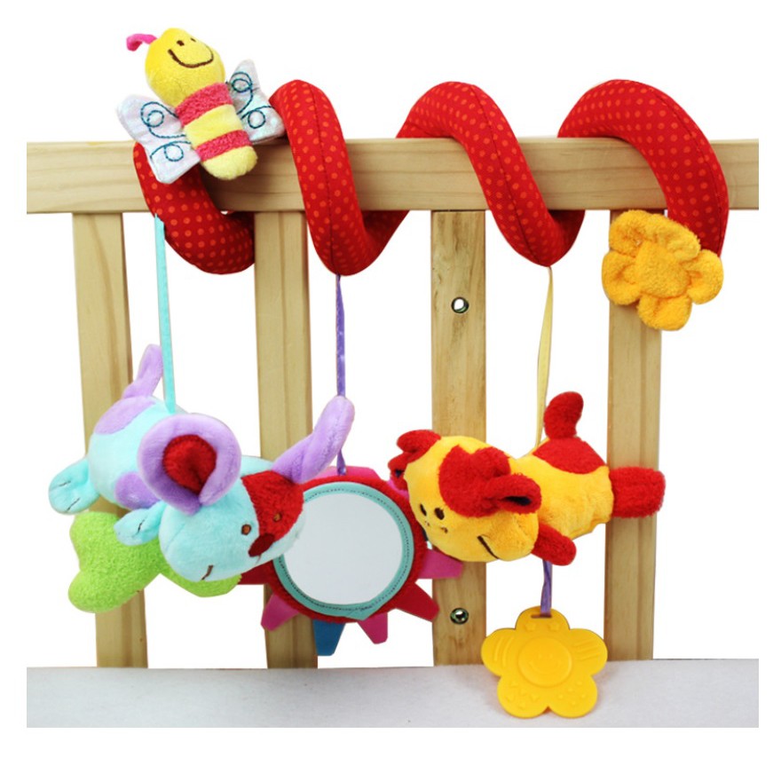 Baby Bed Stroller Arch Spiral Mamamiya Red Rattle Toy Baby