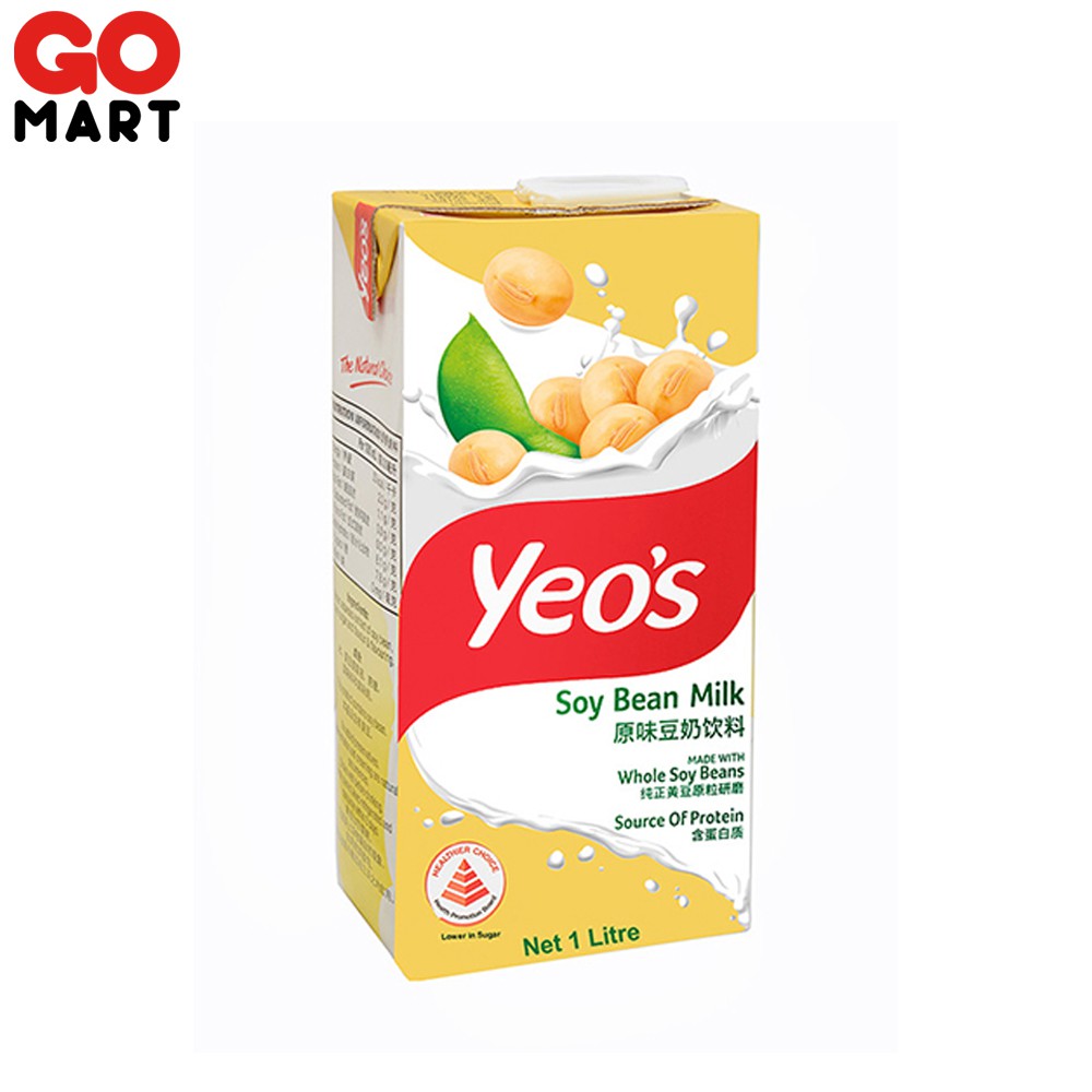YEO's Soya Bean Milk (1liter) Susu Kacang Soya Shopee Malaysia