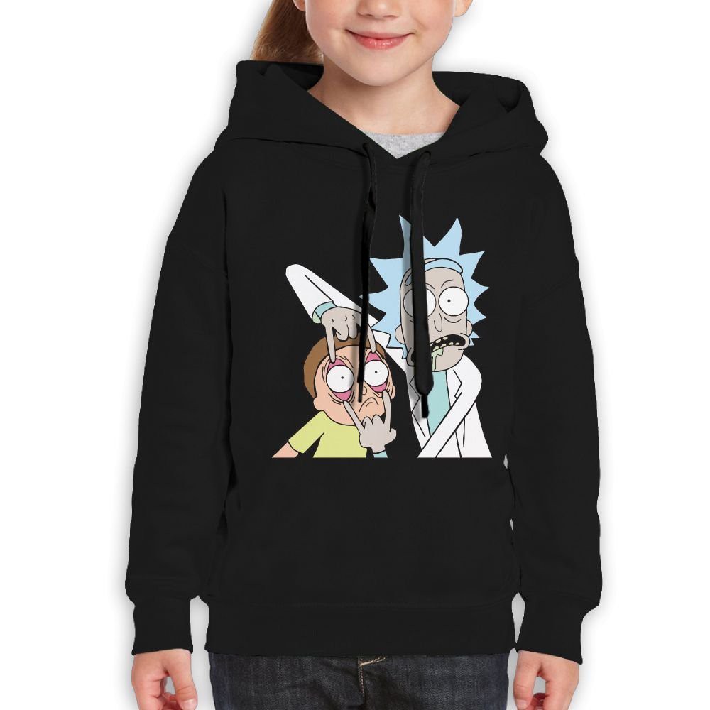 black rick and morty hoodie