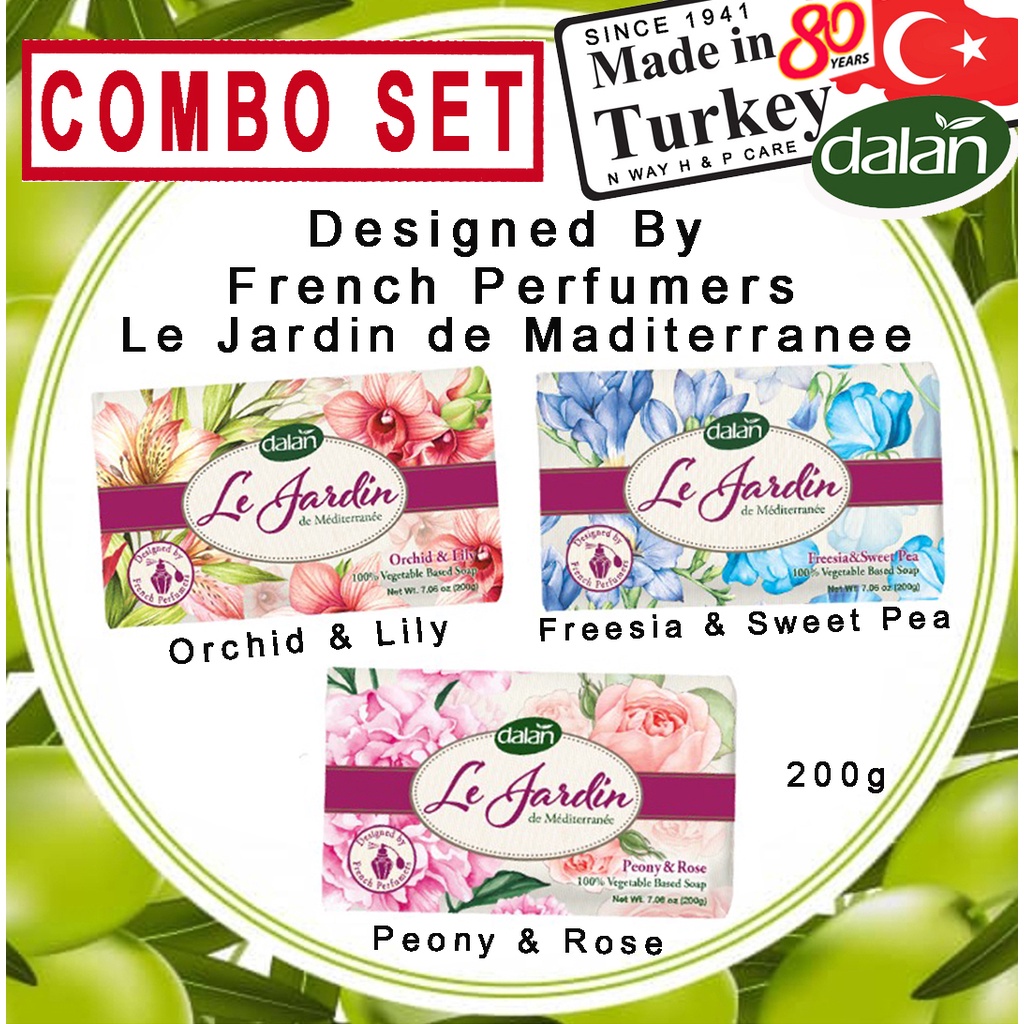 Dalan Le Jardin Soap 200g x 3 pcs