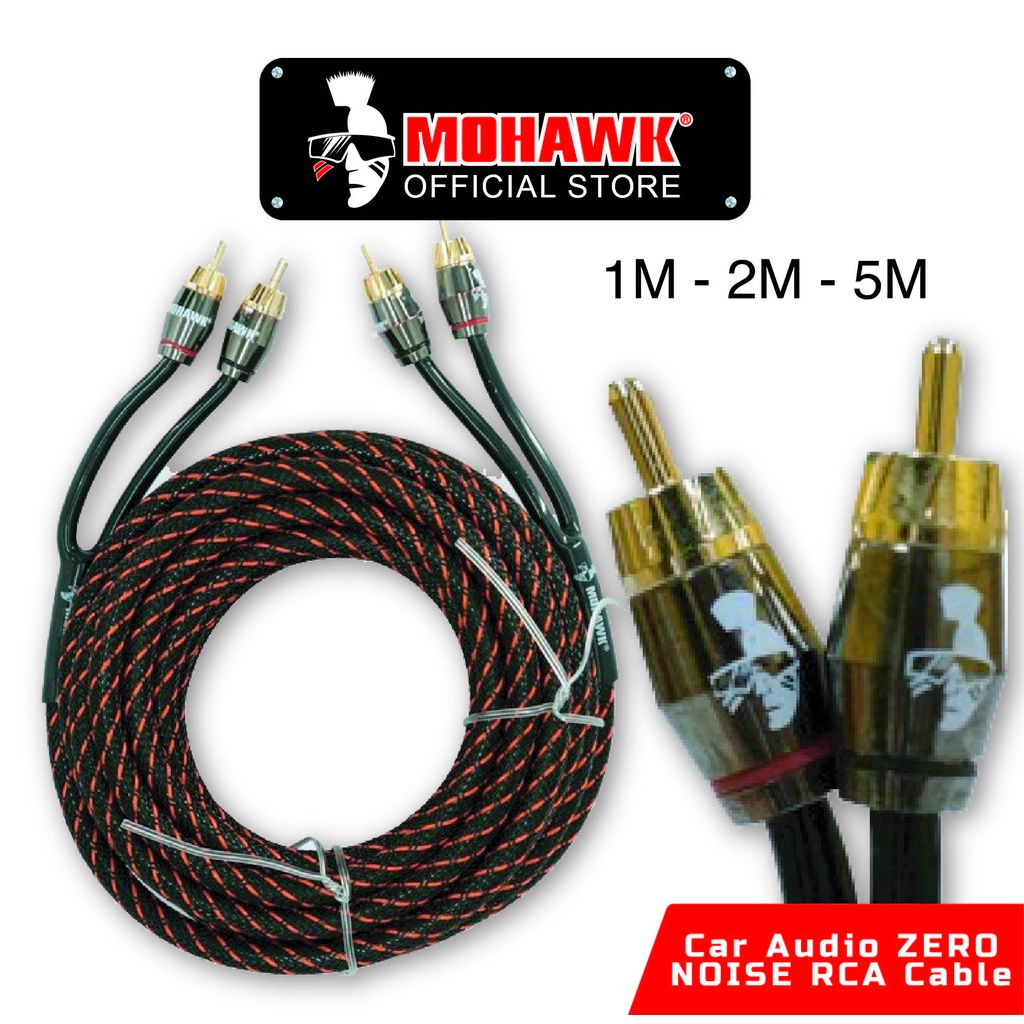 Mohawk Car Audio Zero Noise Rca Cable (1m/2m/5m) Shopee Malaysia